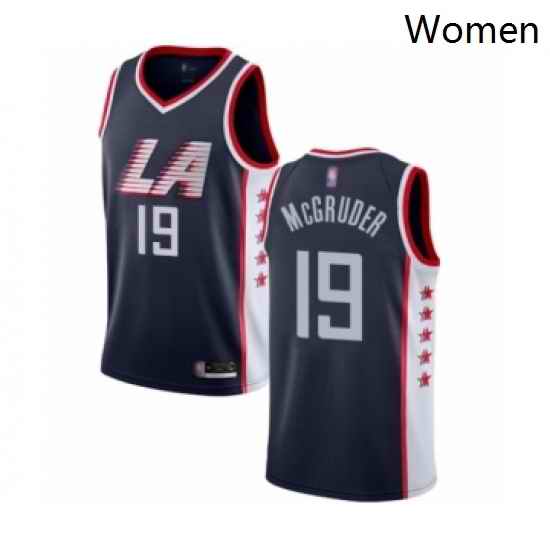 Womens Los Angeles Clippers 19 Rodney McGruder Swingman Navy Blue Basketball Jersey City Edition